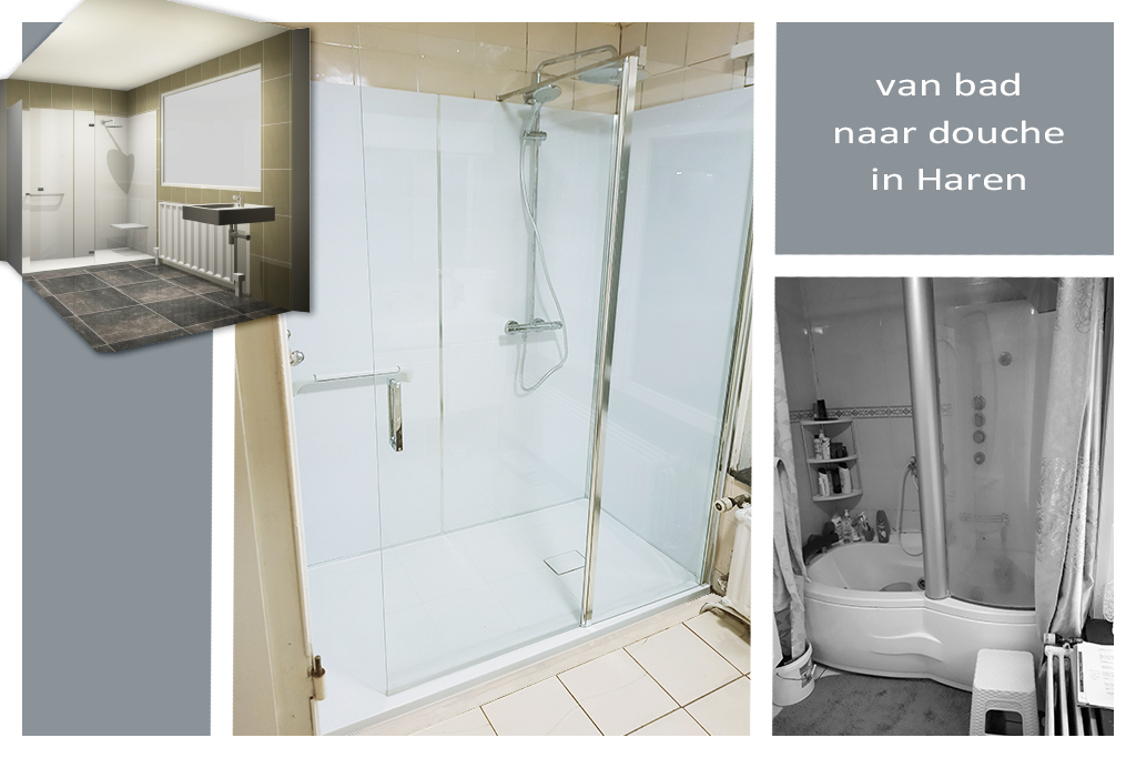 collage F07.1270 inloopdouche Haren